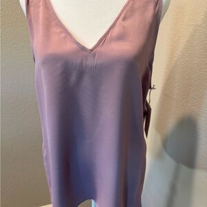 Nordstrom Lavender Sleeveless V-Neck Tank